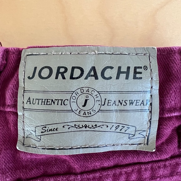 Vintage Jordache Girls Jeans Pants Size 16 Maroon - Picture 2 of 4